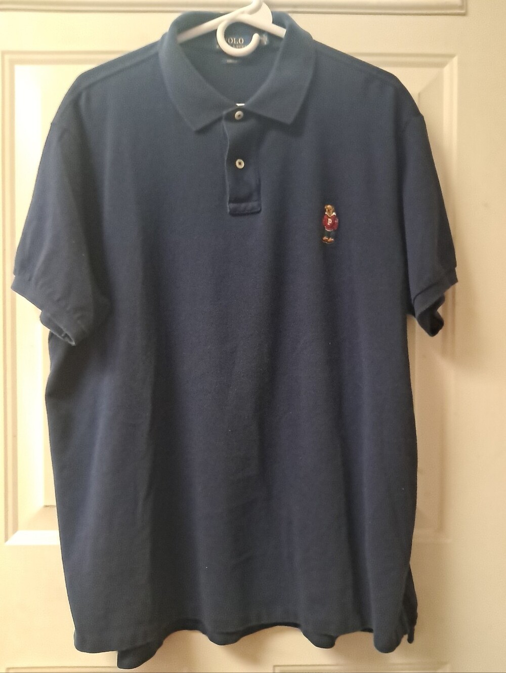 Polo Ralph Lauren Mens XXL Polo Bear Pullover Shirt. Dark Blue